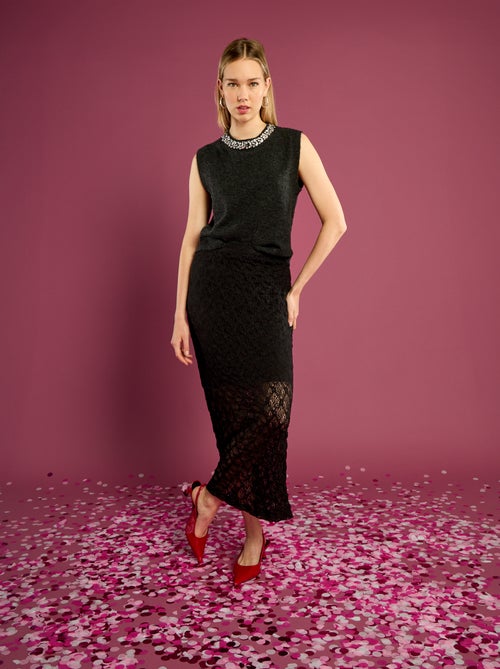 Lange kanten rok - Kiabi