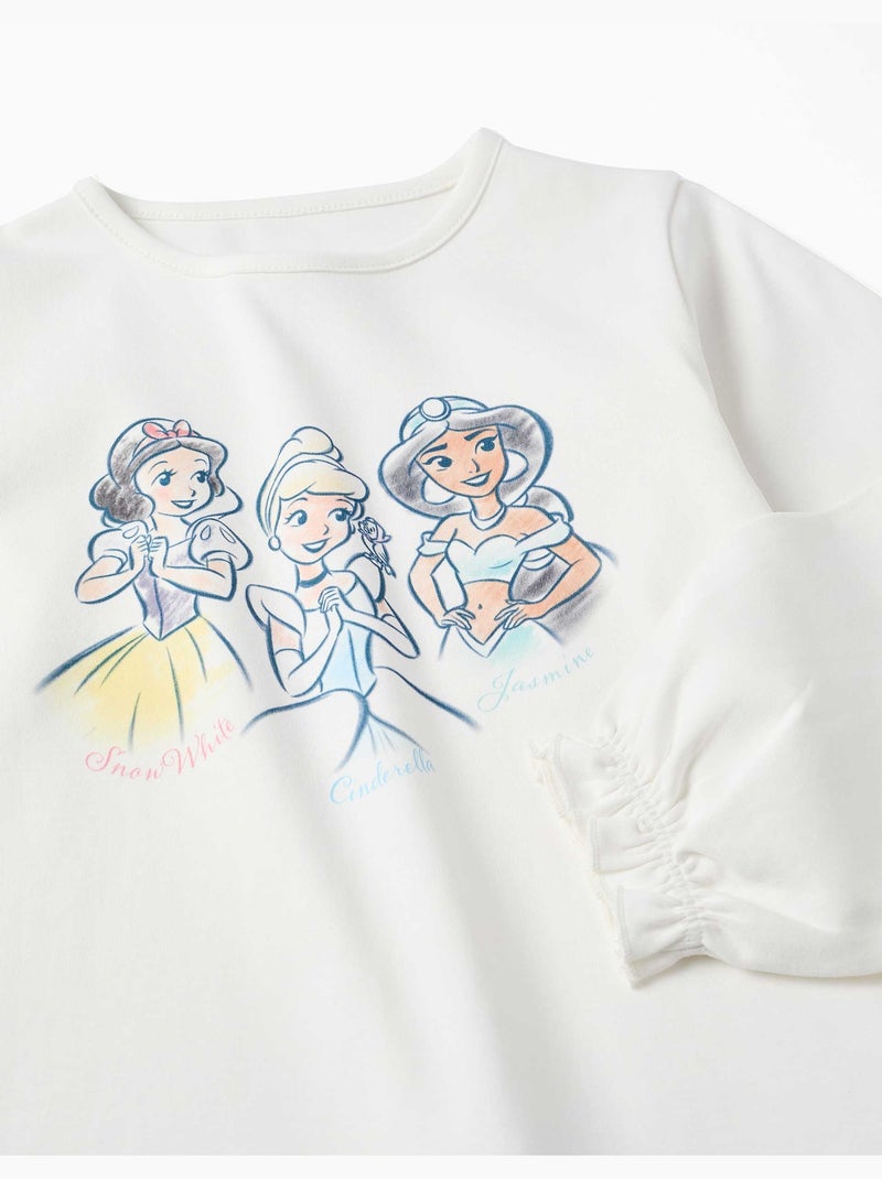 Lange katoenen pyjama met Disney prinsessen Wit - Kiabi