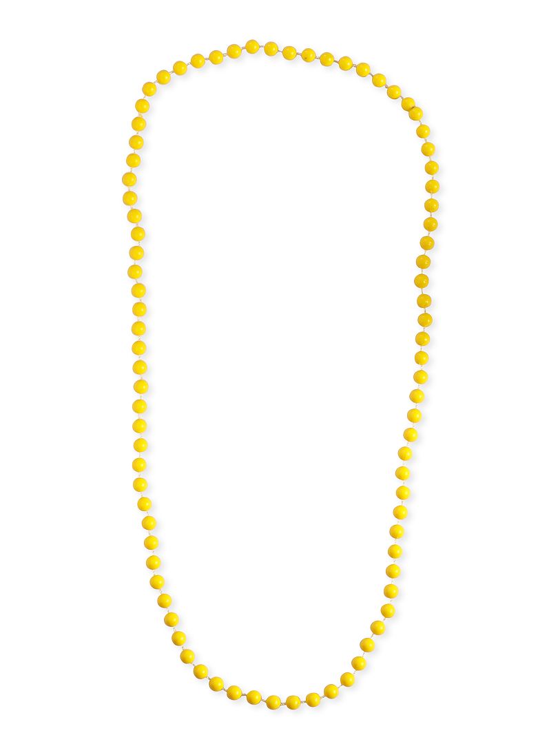 Lange kralenketting geel - Kiabi