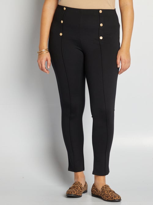 Lange legging met knoopjes - Kiabi