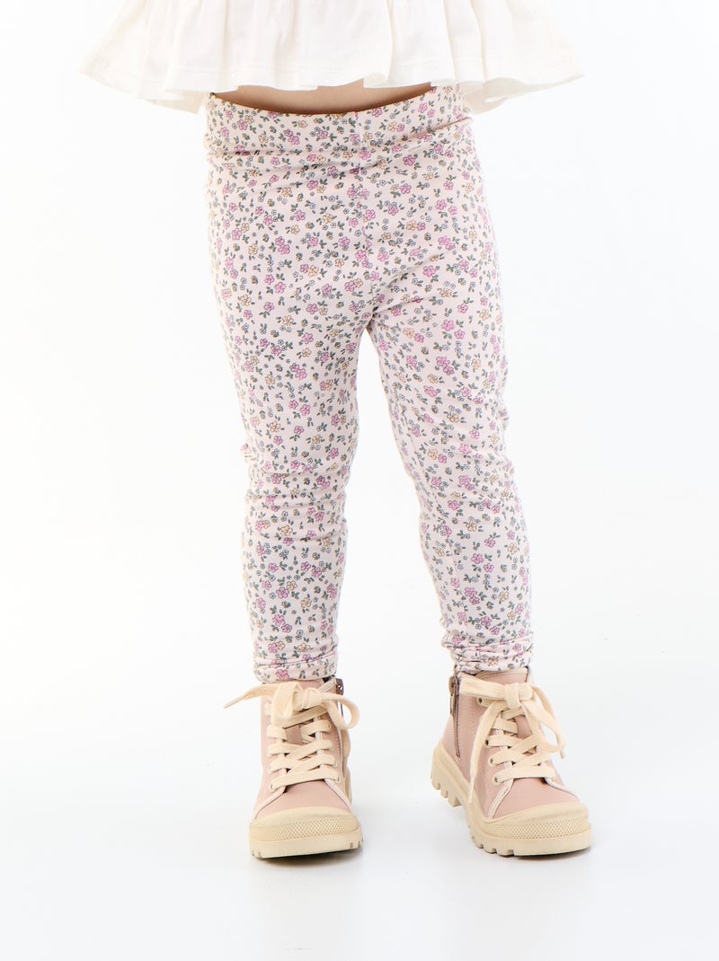 Lange legging met print Rose - Kiabi