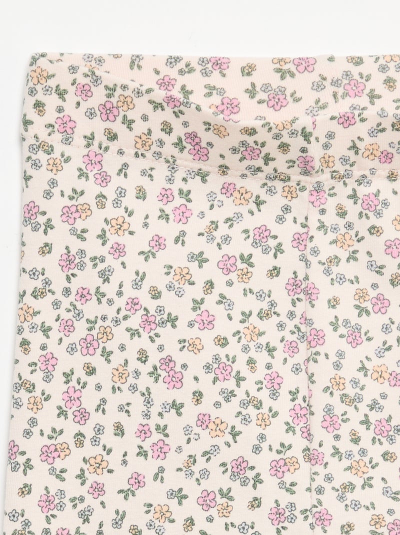 Lange legging met print Rose - Kiabi