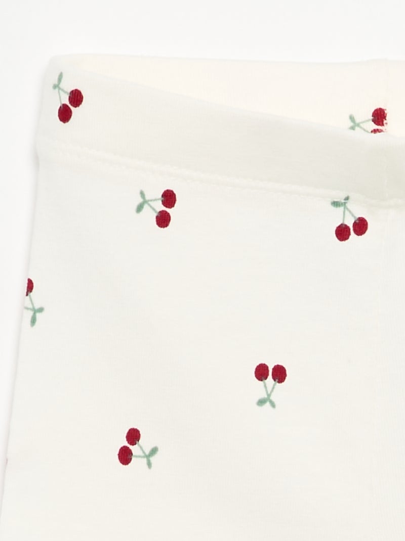 Lange legging met print Wit - Kiabi