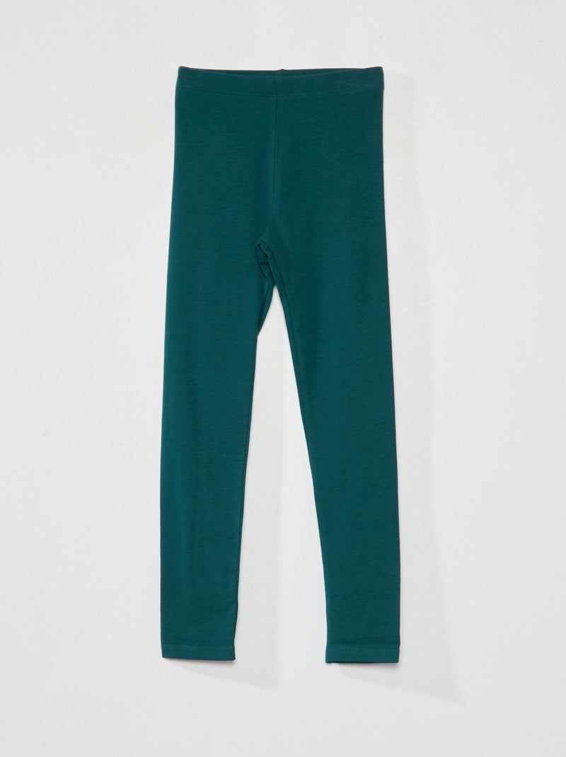 Lange legging met stretch GROEN - Kiabi