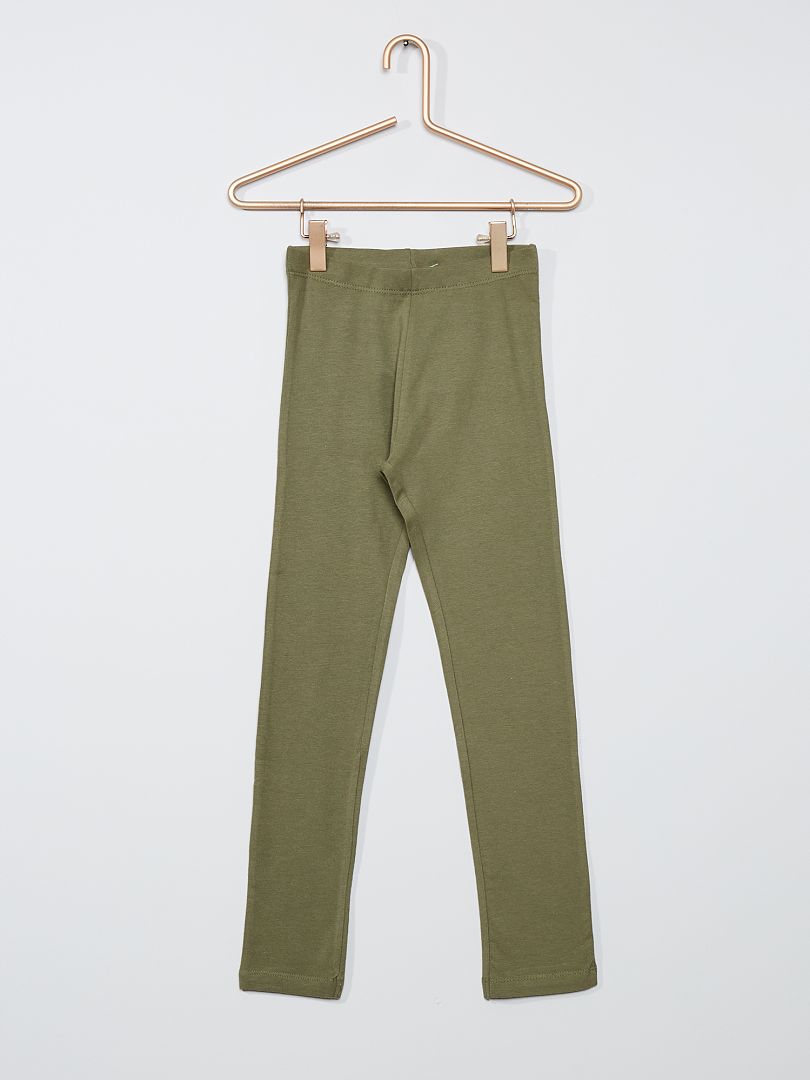 Lange legging met stretch groen - Kiabi