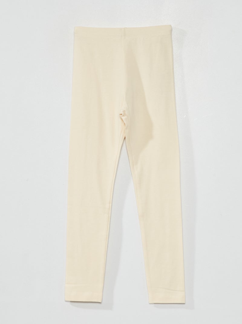 Lange legging met stretch WIT - Kiabi