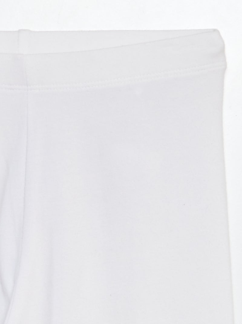 Lange legging met stretch WIT - Kiabi