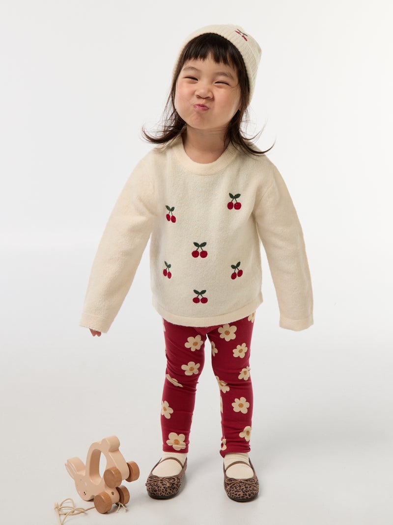 Lange legging Rood - Kiabi