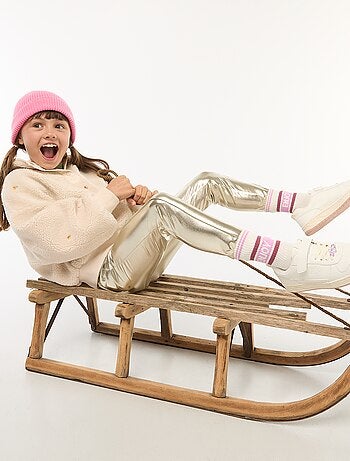 Lange legging van imitatieleer