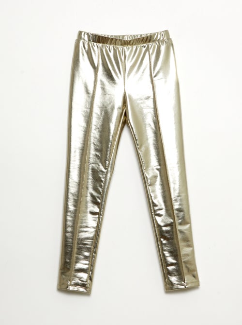 Lange legging van imitatieleer - Kiabi