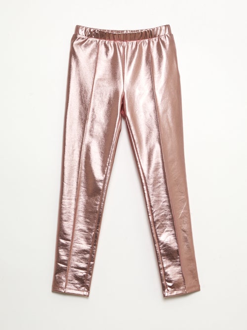 Lange legging van imitatieleer - Kiabi