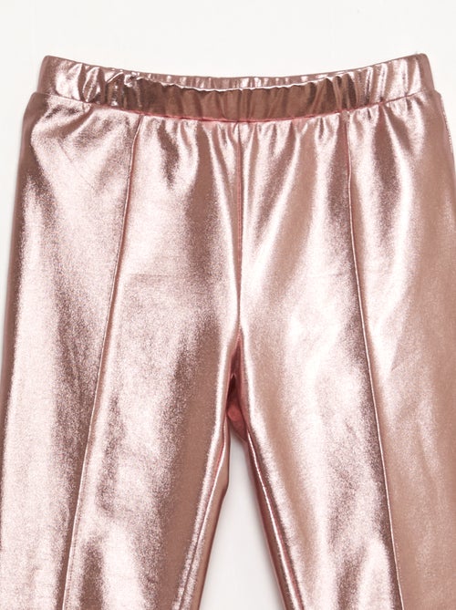 Lange legging van imitatieleer - Kiabi