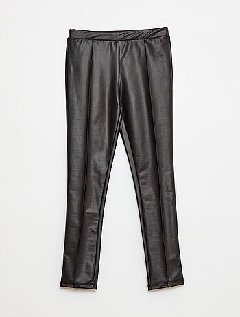 Lange legging van imitatieleer