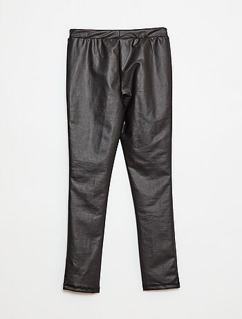 Lange legging van imitatieleer