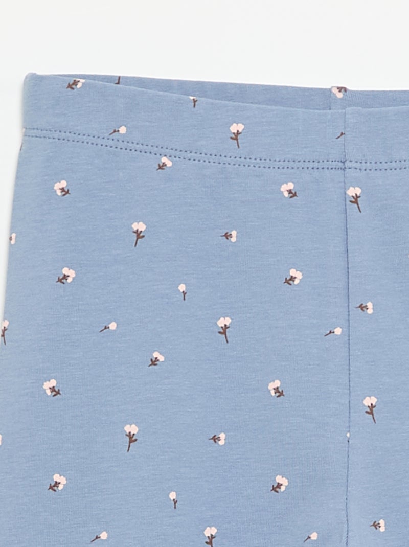 Lange legging van jersey Blauw - Kiabi