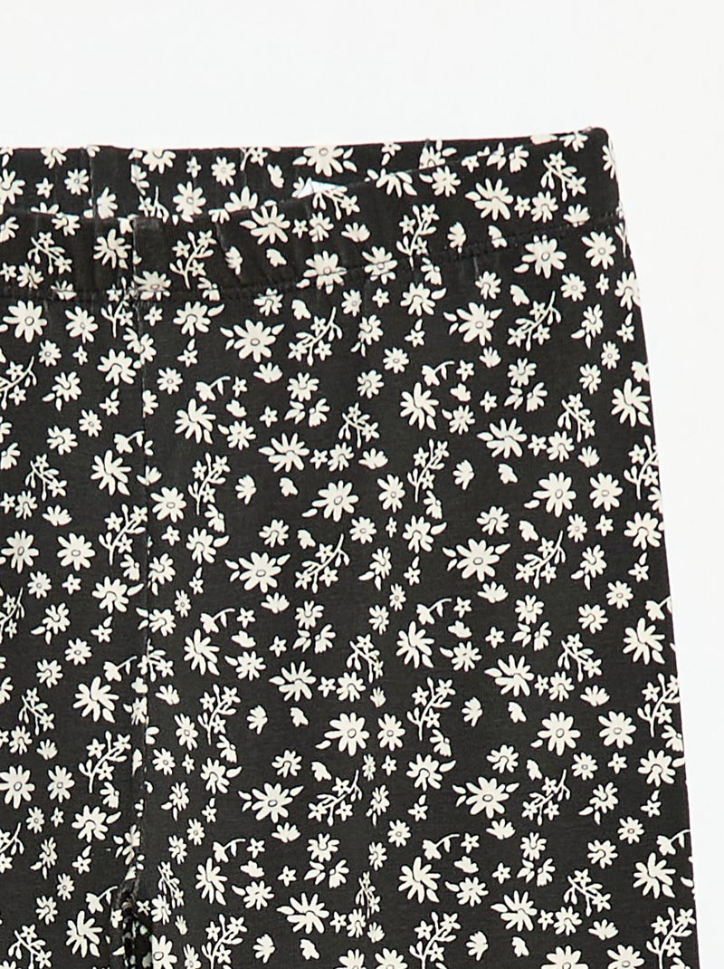 Lange legging van jersey Zwart - Kiabi