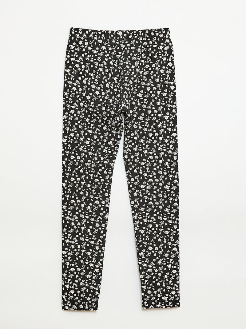Lange legging van jersey Zwart - Kiabi