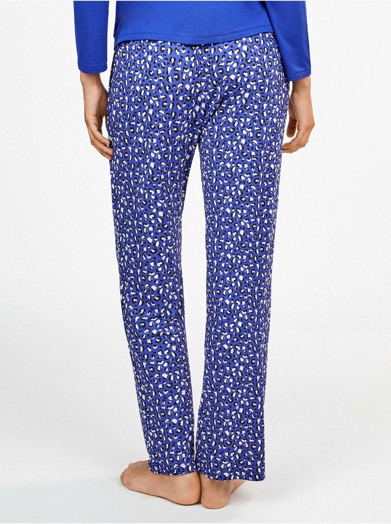 Lange luipaardprint broek Multicolor - Kiabi