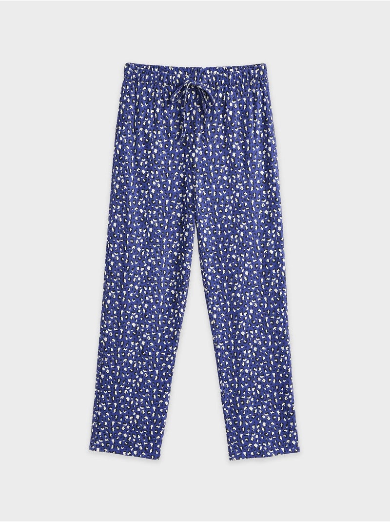 Lange luipaardprint broek Multicolor - Kiabi