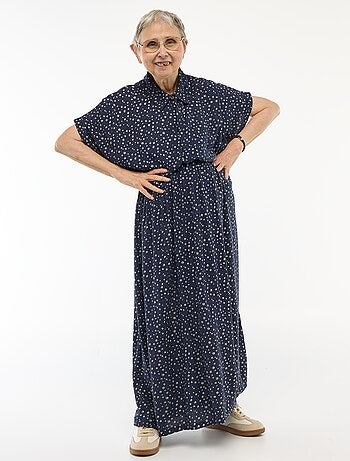 Lange overhemdjurk met luipaardprint - adaptieve collectie
