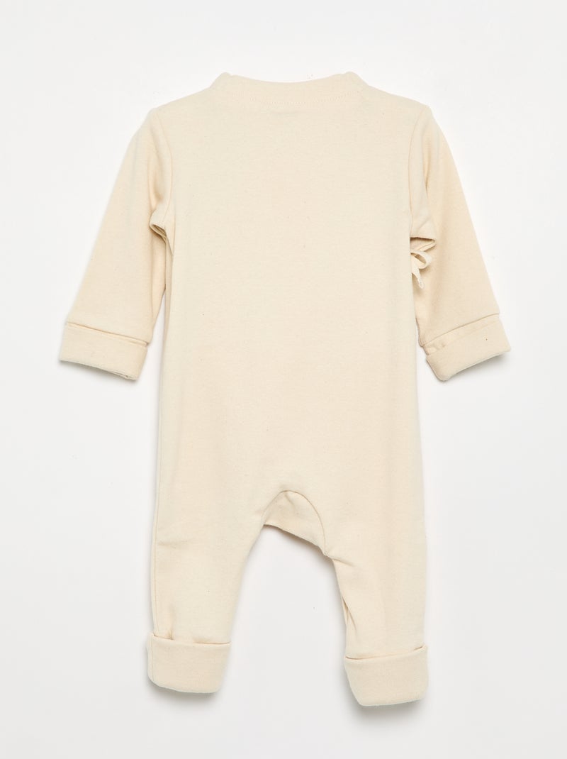 Lange meegroei pyjama - gemakkelijk aan te trekken collectie Biege - Kiabi