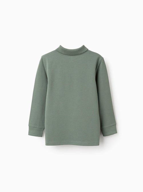 Lange mouw katoenen polo-shirt - Kiabi Lange mouw katoenen polo-shirt - Kiabi