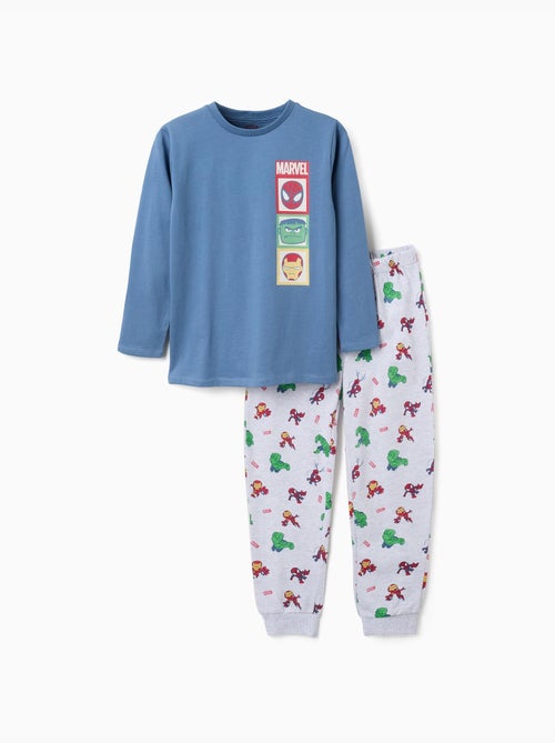 Lange mouw katoenen pyjama met Marvel prints - Kiabi