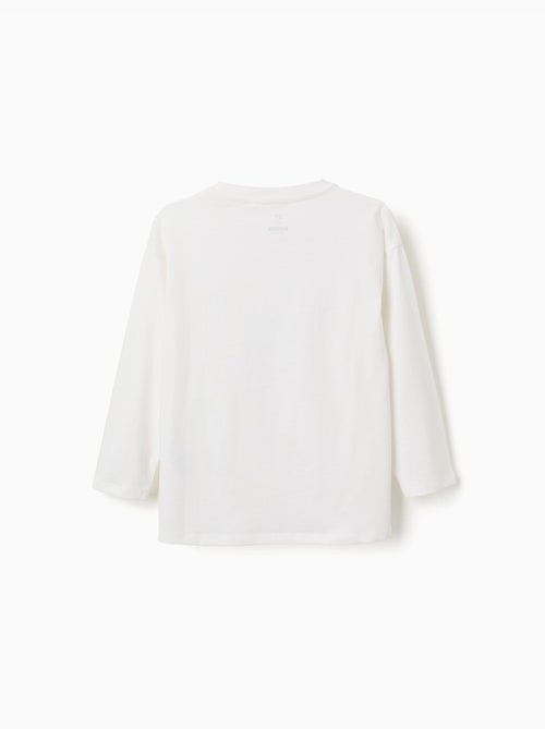 Lange mouw katoenen t-shirt met Art of Looking print - Kiabi Lange mouw katoenen t-shirt met Art of Looking print - Kiabi