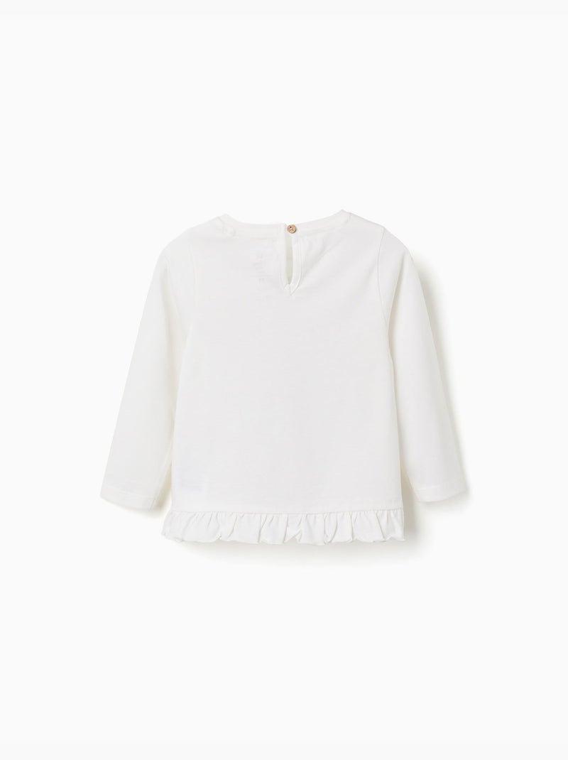 Lange mouw katoenen T-shirt met de aristokatten Wit - Kiabi