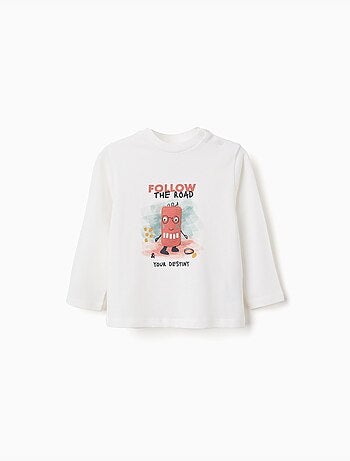 Lange mouw katoenen t-shirt met destiny print