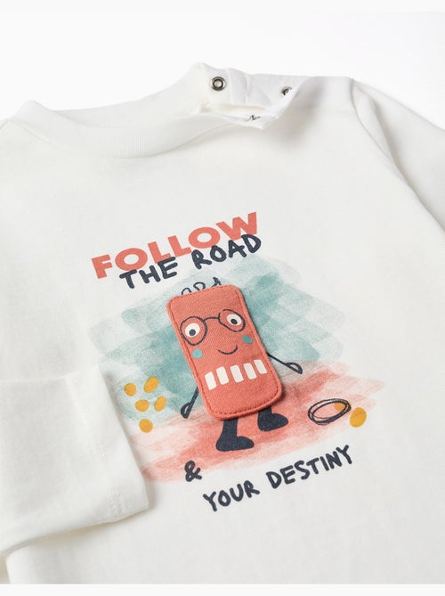 Lange mouw katoenen t-shirt met Destiny print - Kiabi