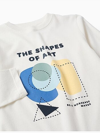 Lange mouwen katoenen t-shirt met Shapes print