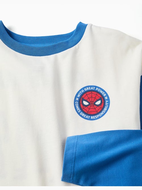 Lange mouw katoenen T-shirt met Spider-Man prints - Kiabi Lange mouw katoenen T-shirt met Spider-Man prints - Kiabi
