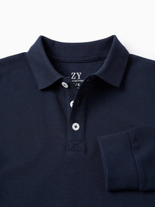 Lange mouwen katoenen poloshirt - Kiabi Lange mouwen katoenen poloshirt - Kiabi