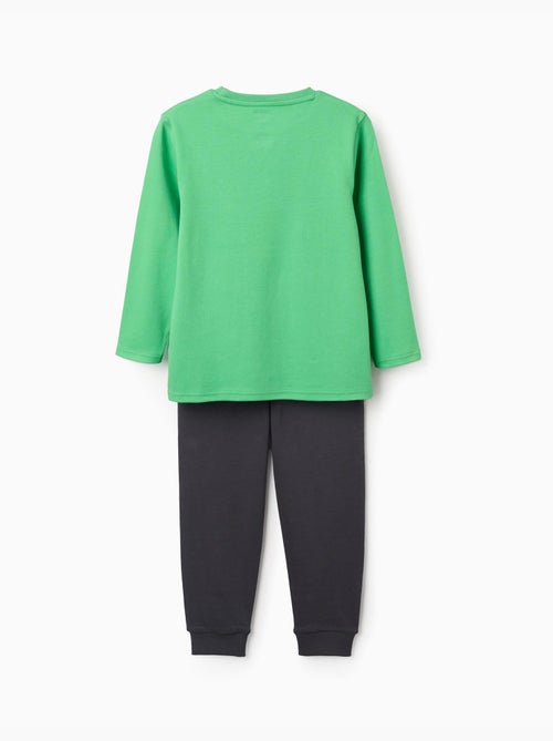 Lange mouwen katoenen pyjama met Minecraft print - Kiabi Lange mouwen katoenen pyjama met Minecraft print - Kiabi