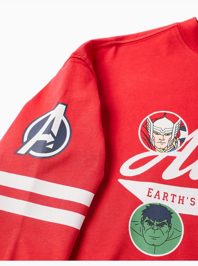 Lange mouwen katoenen T-shirt met Avengers prints Rood - Kiabi