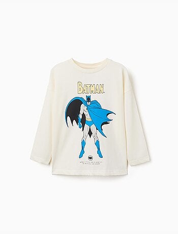 Lange mouwen katoenen t-shirt met batman print