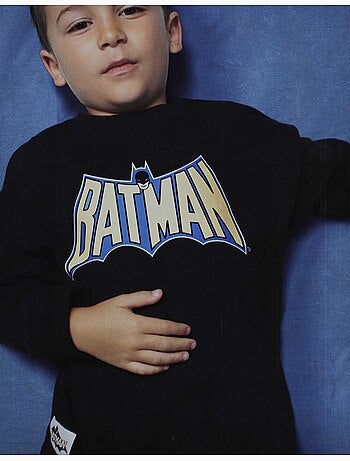 Lange mouwen katoenen t-shirt met batman prints