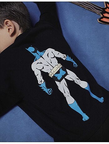 Lange mouwen katoenen t-shirt met batman prints