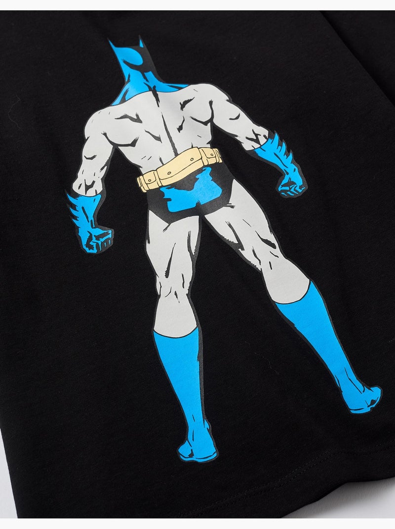 Lange mouwen katoenen t-shirt met batman prints Zwart Zwart - Kiabi