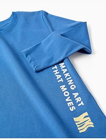 Lange mouwen katoenen t-shirt met Making Art print
