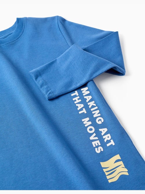 Lange mouwen katoenen t-shirt met Making Art print - Kiabi Lange mouwen katoenen t-shirt met Making Art print - Kiabi