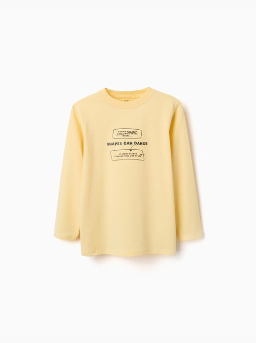 Lange mouwen katoenen t-shirt met Making Art print - Kiabi Lange mouwen katoenen t-shirt met Making Art print - Kiabi