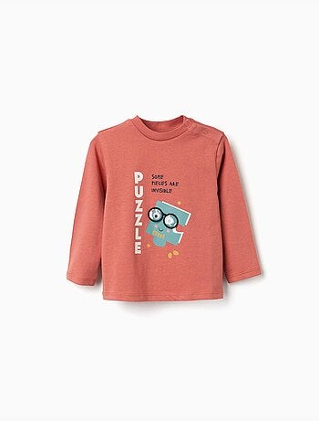 Lange mouw katoenen t-shirt met destiny print