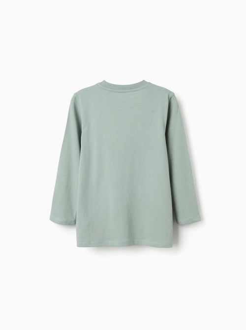 Lange mouwen katoenen t-shirt met Shapes print - Kiabi Lange mouwen katoenen t-shirt met Shapes print - Kiabi