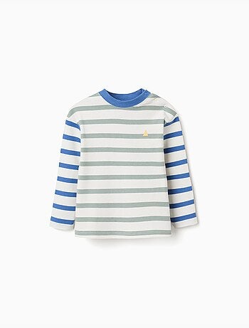 Lange mouwen katoenen t-shirt met strepen