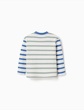 Lange mouwen katoenen t-shirt met strepen