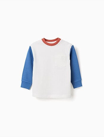 Lange mouwen katoenen t-shirt met zak