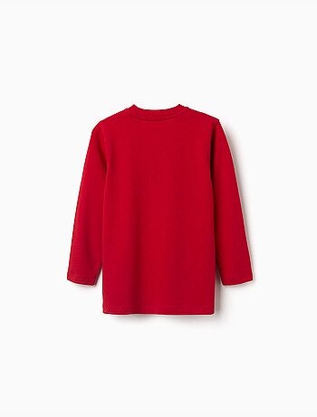 Lange mouw katoen t-shirt met ZY print