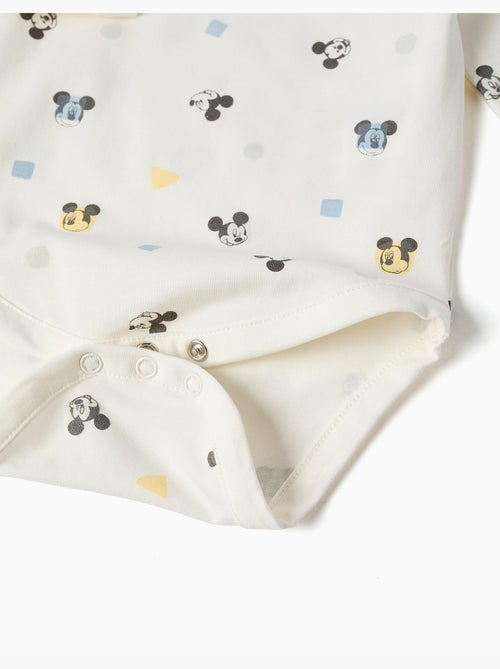Lange mouwen rompertje met Mickey motief - Kiabi Lange mouwen rompertje met Mickey motief - Kiabi